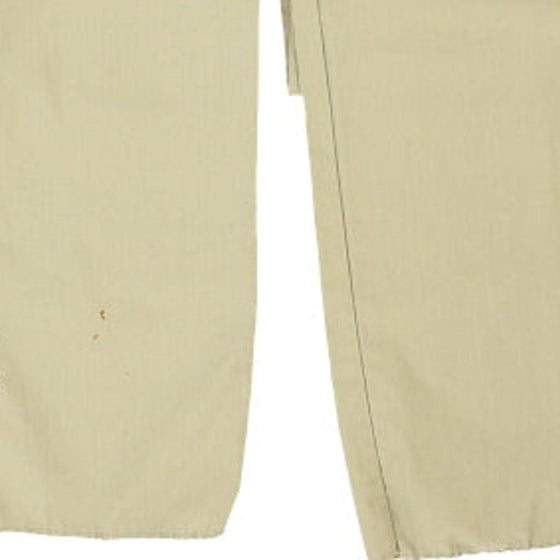 Vintage beige Mash Dungarees - womens 24" waist