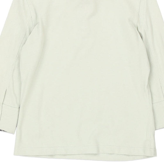 Vintage green Burberry London Long Sleeve Polo Shirt - womens medium
