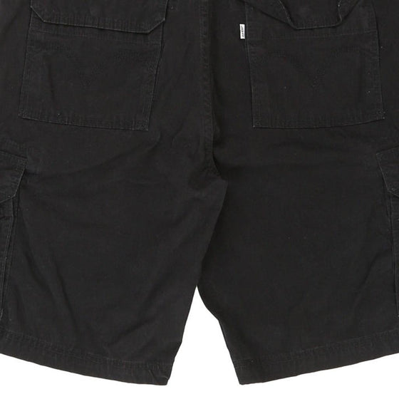 Vintage black White Tab Levis Cargo Shorts - mens 35" waist