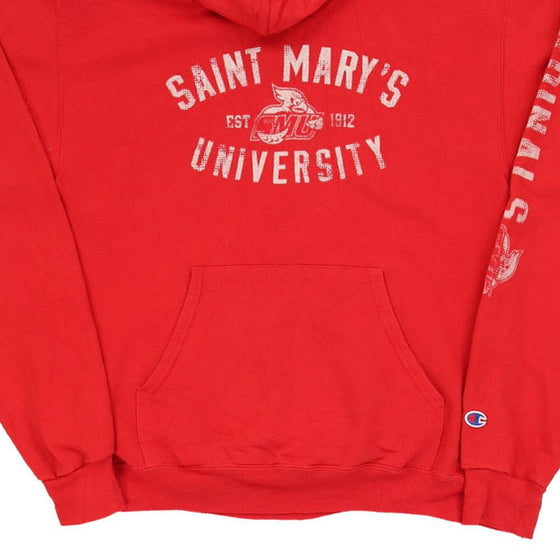 Vintage red Saint Mary's University Champion Hoodie - mens small