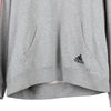 Vintage grey Essendon FC Adidas Hoodie - mens medium