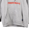 Vintage grey Ryle Raider Football Adidas Hoodie - mens large