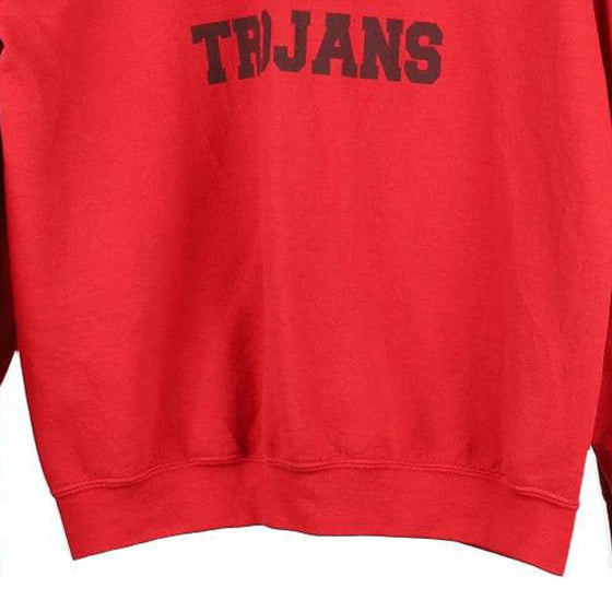 Vintage red Worthington Trojans Gildan Sweatshirt - womens medium