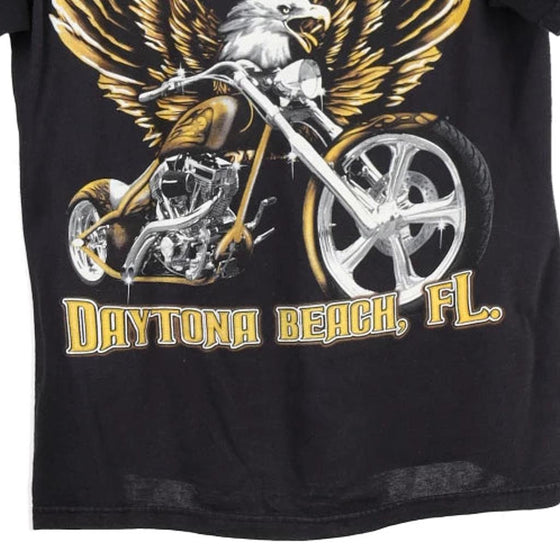 Vintage black Bike Week, Daytona Beach Delta T-Shirt - mens medium