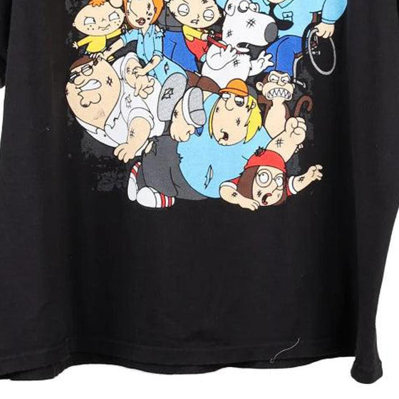 Vintage black Family Guy Delta T-Shirt - mens xx-large