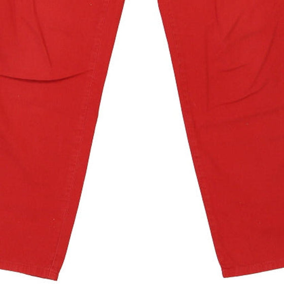 Vintage red Benetton Jeans - womens 30" waist
