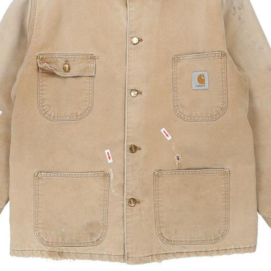 Vintage beige Lightly Worn Carhartt Jacket - womens large