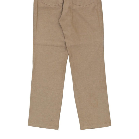 Vintage beige Armani Jeans Trousers - womens 30" waist