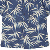 Vintage blue Vintage Silk Patterned Shirt - mens medium
