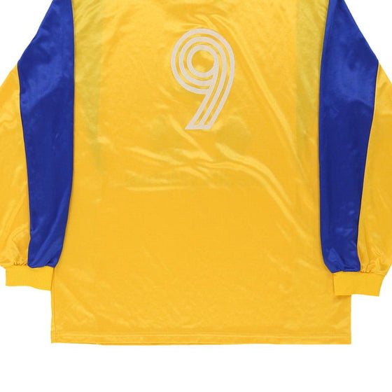 Vintage yellow Adidas Football Shirt - mens x-large