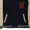 Vintage navy Joe Boxer Varsity Jacket - mens large