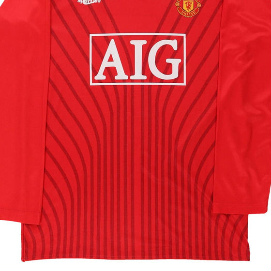 Vintage red Manchester United Replica Football Shirt - mens large