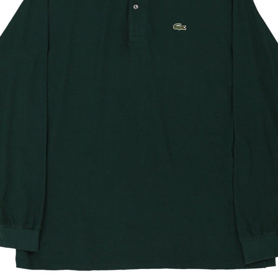 Vintage green Lacoste Long Sleeve Polo Shirt - mens x-large