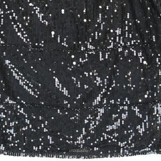 Jane Norman Sequin Dress - Small Black Polyester Blend - Thrifted.com