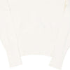 Extyn V-neck Long Sleeve Top - Medium White Viscose Blend - Thrifted.com