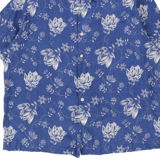 Vintage blue Cremieux Hawaiian Shirt - mens x-large
