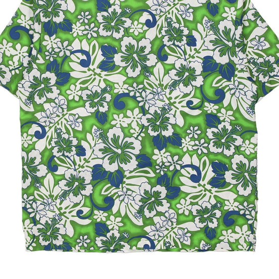 Vintage green Street Culture Hawaiian Shirt - mens x-large