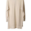 Vintage beige Burberry Long Sleeve Polo Shirt - mens medium