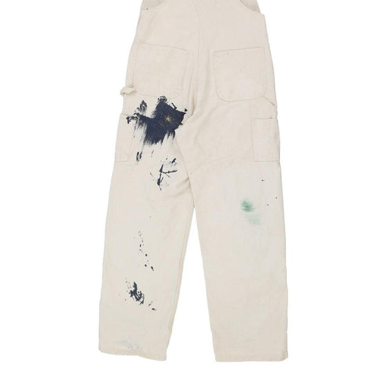 Vintage white Paint splattered Carhartt Dungarees - mens 34" waist