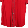 Vintage red Guess Short Sleeve Shirt - mens x-large