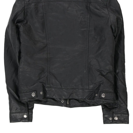 Vintage black Levis Leather Jacket - womens x-small