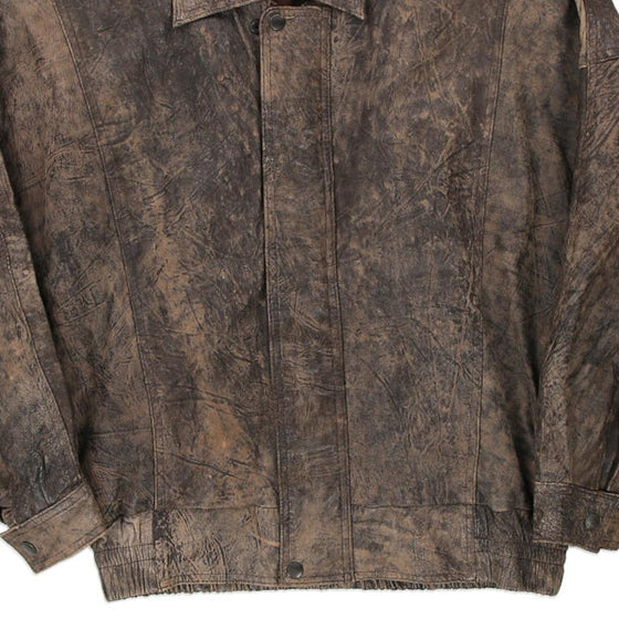 Vintage brown Unbranded Leather Jacket - mens small