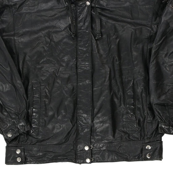 Vintage black Impromptu Leather Jacket - womens medium