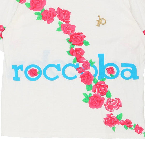 Vintage white Roccobarocco T-Shirt - womens xx-large