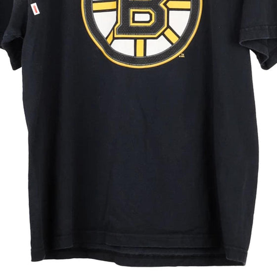 Vintage black Boston Bruins Reebok T-Shirt - mens medium