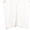 Vintage white Bootleg Napapijri Polo Shirt - mens large