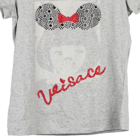 Vintage grey Bootleg Versace T-Shirt - womens x-large
