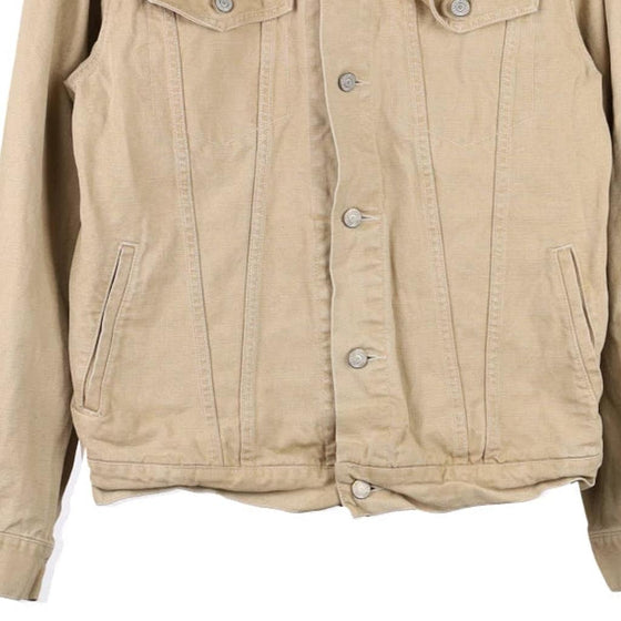 Vintage beige Gap Denim Jacket - mens large