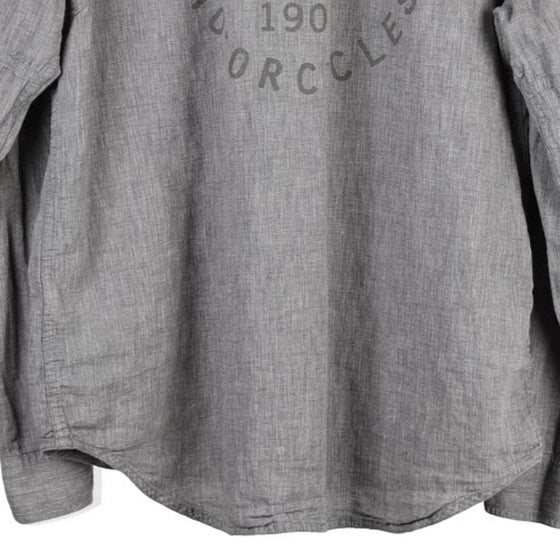 Vintage grey Harley Davidson Shirt - mens x-large
