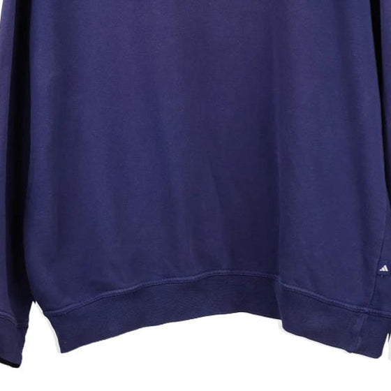 Vintage navy Adidas Sweatshirt - mens xx-large