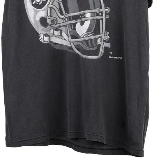Vintage black Las Vegas Raiders Logo 7 T-Shirt - mens large