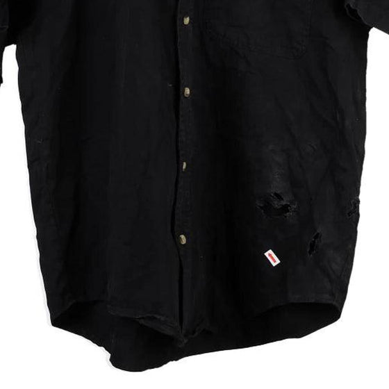 Vintage black Competitors View Short Sleeve Shirt - mens large
