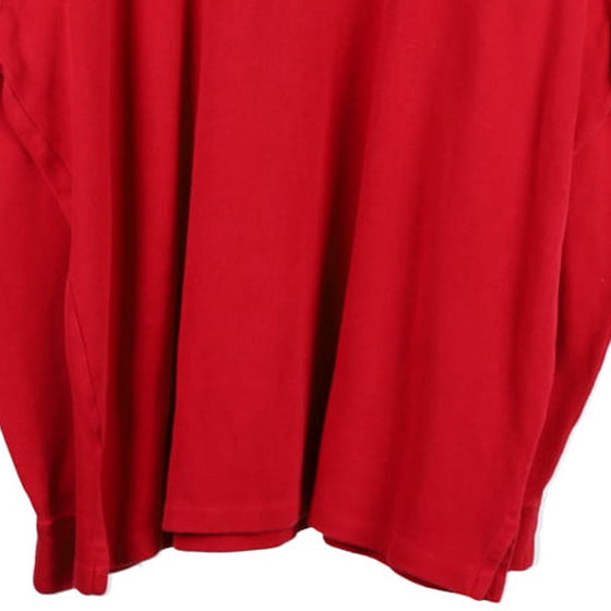 Ralph Lauren Tall 1/4 Zip - 2XL Red Cotton - Thrifted.com