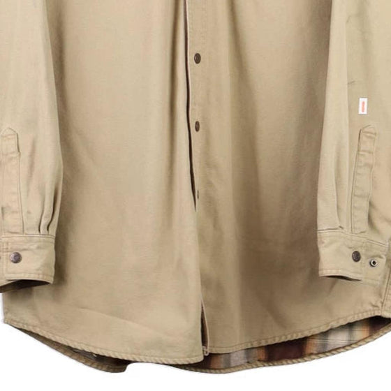 Vintage beige L.L.Bean Overshirt - mens large