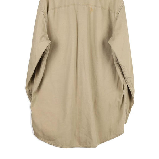 Vintage beige L.L.Bean Overshirt - mens large