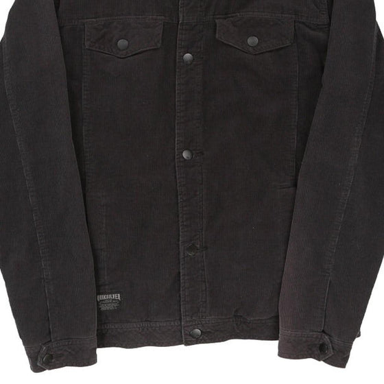 Vintage black Quiksilver Cord Jacket - mens large