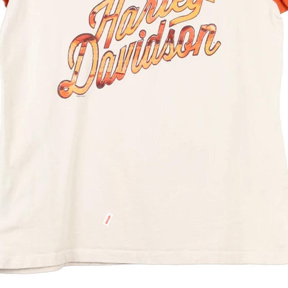 Vintage cream Zion, Washington, Utah Harley Davidson T-Shirt - womens medium