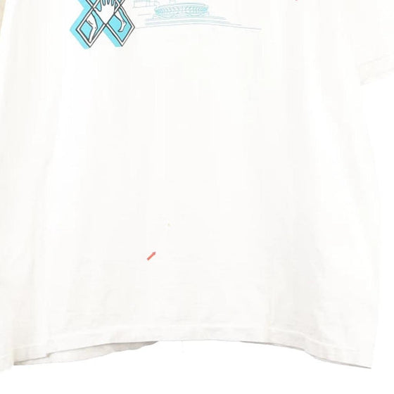 Vintage white Hanes T-Shirt - mens x-large