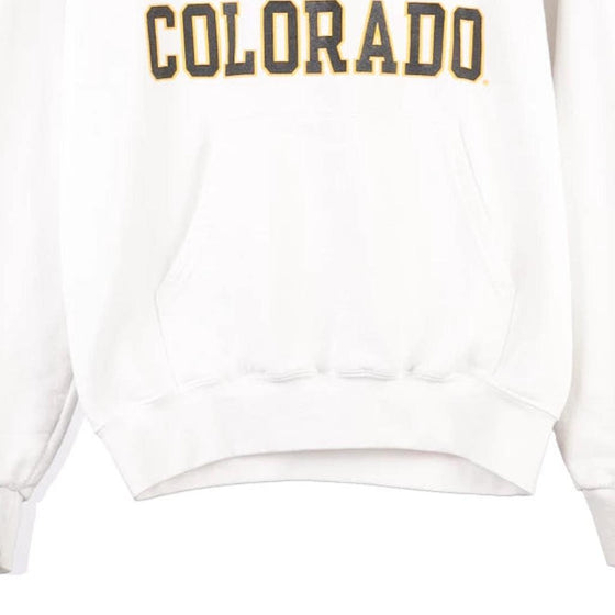 Vintage white University of Colorado Champion Hoodie - mens small