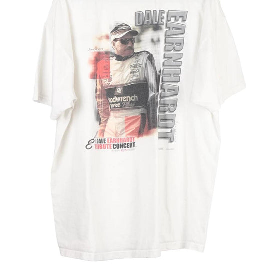 Vintage white Dale Earnhardt Tribute Concert Chase Authentics T-Shirt - mens large