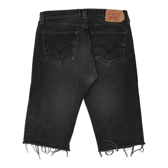 Vintage black 501 Levis Denim Shorts - mens 36" waist