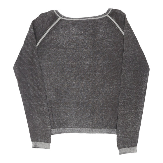 Vintage grey Napapijri Sweatshirt - womens medium