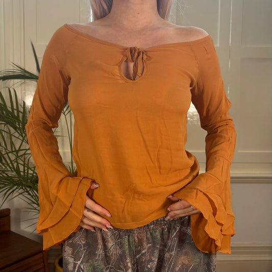 Vintage orange Phard Blouse - womens medium