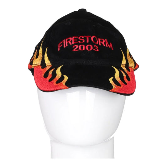 Vintage black Firestorm Unbranded Cap - mens no size