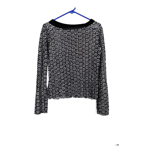 Vintage black & white Unbranded Mesh Top - mens medium