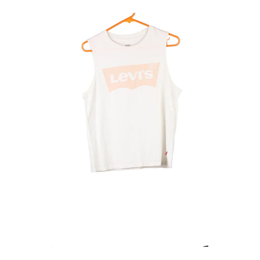 Vintage white Levis Vest - mens medium